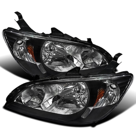 Spec-D Tuning 04-05 Honda Civic Crystal Housing Headlights Black 2LH-CV04JM-RS